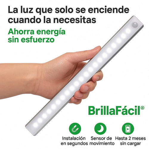 Barra Luz LED con Sensor 60 CM