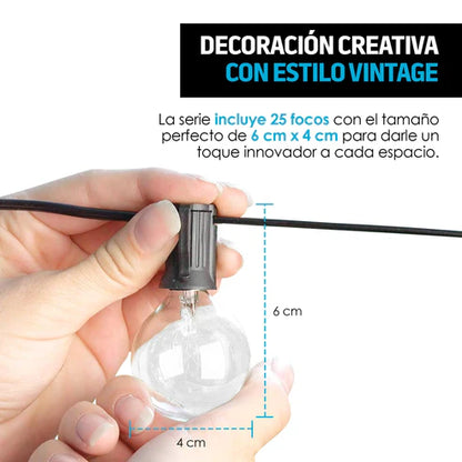 Focos Redondos Colgantes Vintage