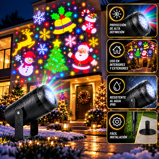 🎄 Proyector Mágico Navideño – Ilumina tu Hogar con Magia
