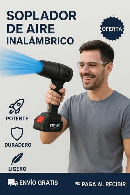 Soplador Inalámbrico Recargable - Libertad total, cero cables
