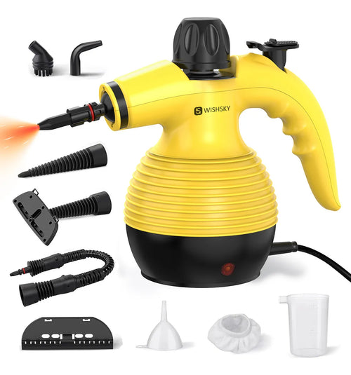 Limpiador de Vapor Multiusos + 9 Accesorios GRATIS