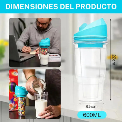 Crunch Cup – Vaso para Cereal 2 en 1