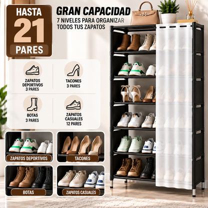 Zapatero Vertical 7 Niveles – Más Espacio, Más Orden
