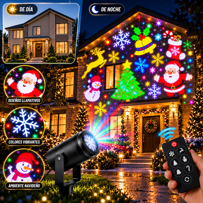 🎄 Proyector Mágico Navideño – Ilumina tu Hogar con Magia