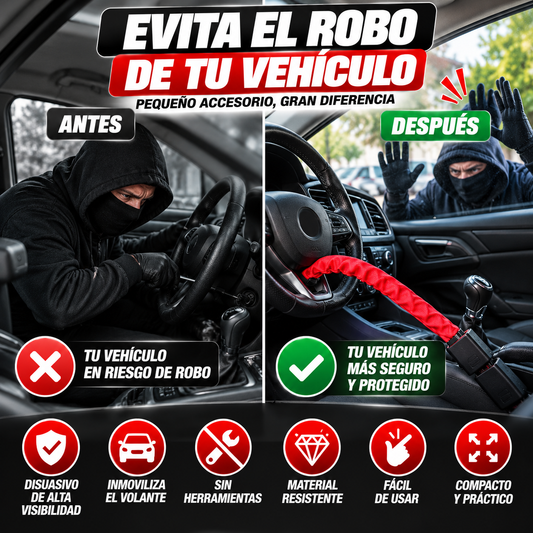 Candado Antirrobo para Vehículo – Protección Extra para tu Auto