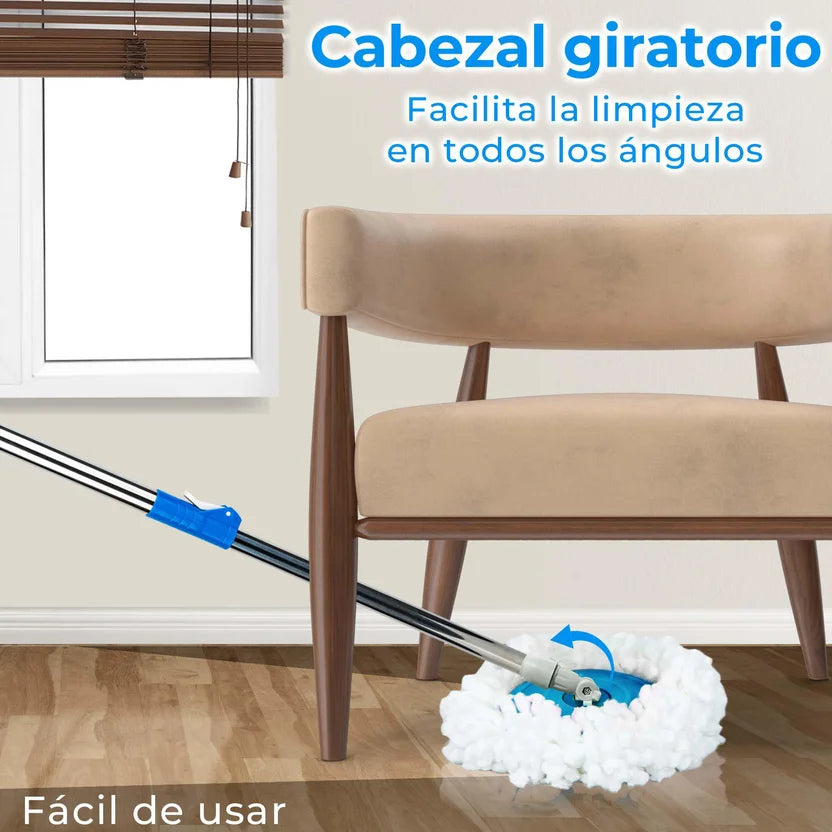 Trapeador Giratorio 360° con Cubeta